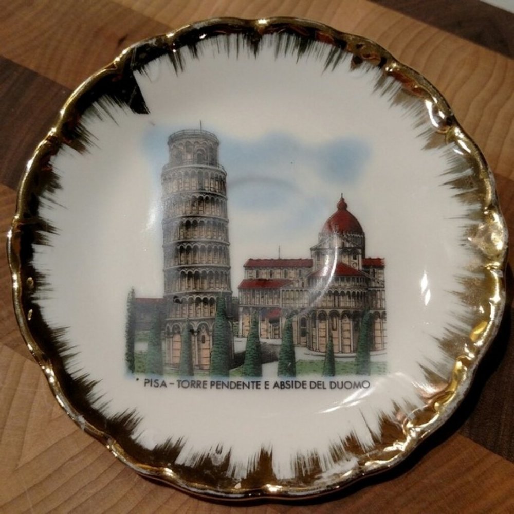 Schirnding Bavaria Pisa Tea Plate, EUC